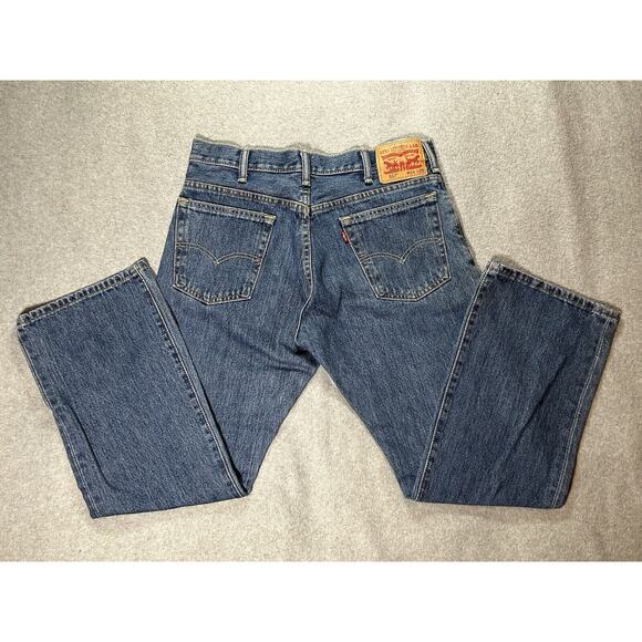 Levi strauss 517 Jeans Mens W34 L29 Straight Leg Boot Cut Blue Denim - Picture 12 of 15